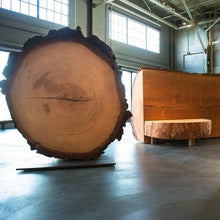 Load image into Gallery viewer, Old growth douglas fir slab 13-6 salvaged from Exploratorium
