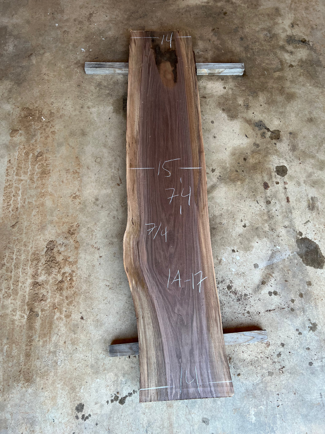 Claro walnut slab 14