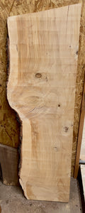 Ponderosa pine slab with one live edge 18" x 62" x 2"